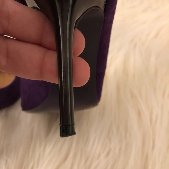 Coach Nala Purple Suede Pumps Size 8.5 Q2043 - Picture 7 of 8